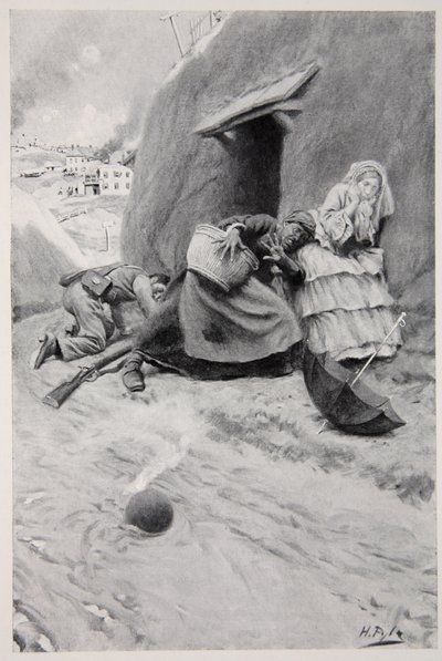 Non-combatants taking shelter during the Siege of Vicksburg by Howard Pyle